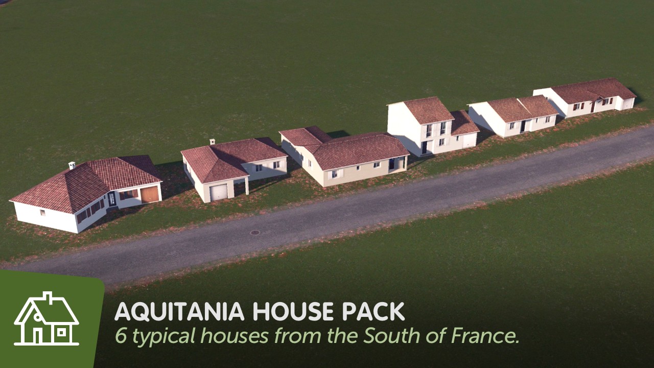 Скачать мод Aquitania House Pack для Cities Skylines
