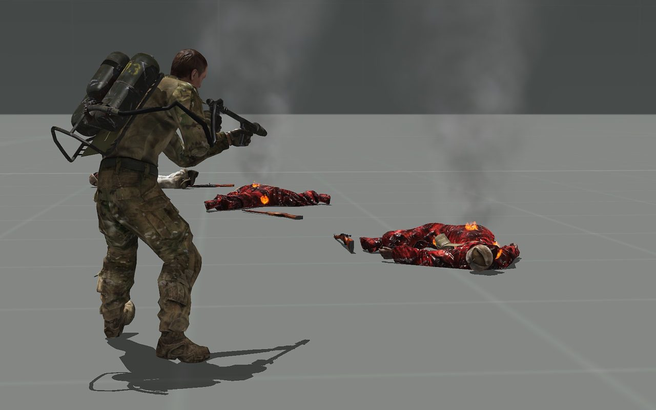 Мод Burn 'em - огнемёты для ARMA 3