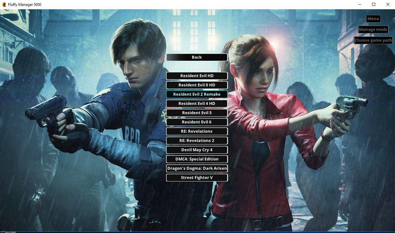 Resident Evil 2 Remake мод менеджер