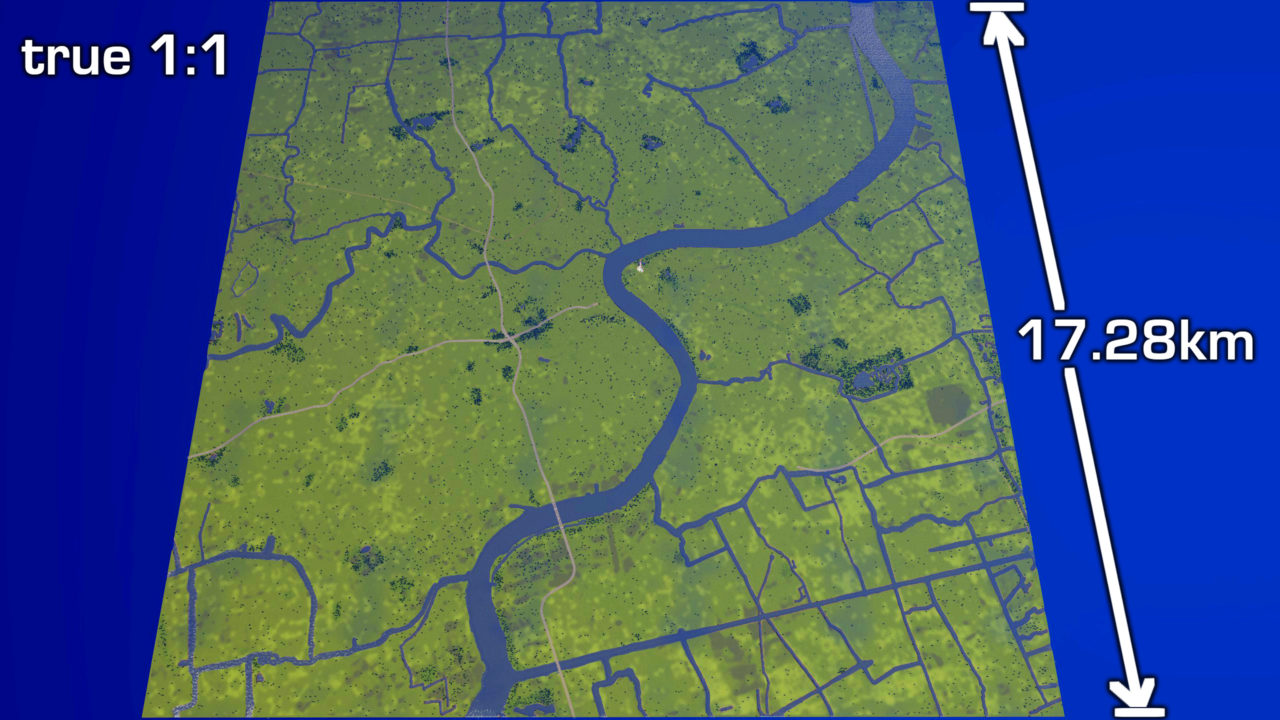 Карта Shanghai True Vanilla Map - Шанхай для CITIES SKYLINES