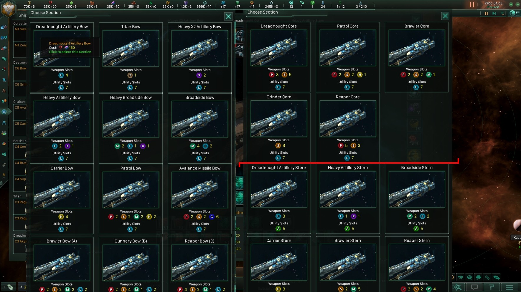 Мод на Древний Дредноут и Улучшенный Титан для Stellaris