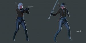 Мод Ciri from The Witcher 3 - Replacing Claire (Noir) для Resident Evil 2