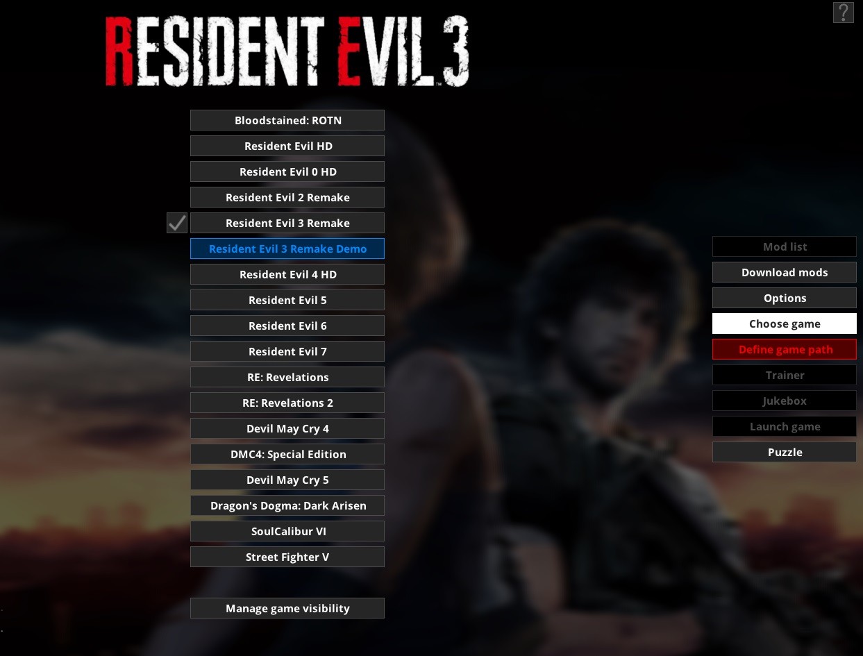 Менеджер модов Fluffy Manager 5000 для Resident Evil 3